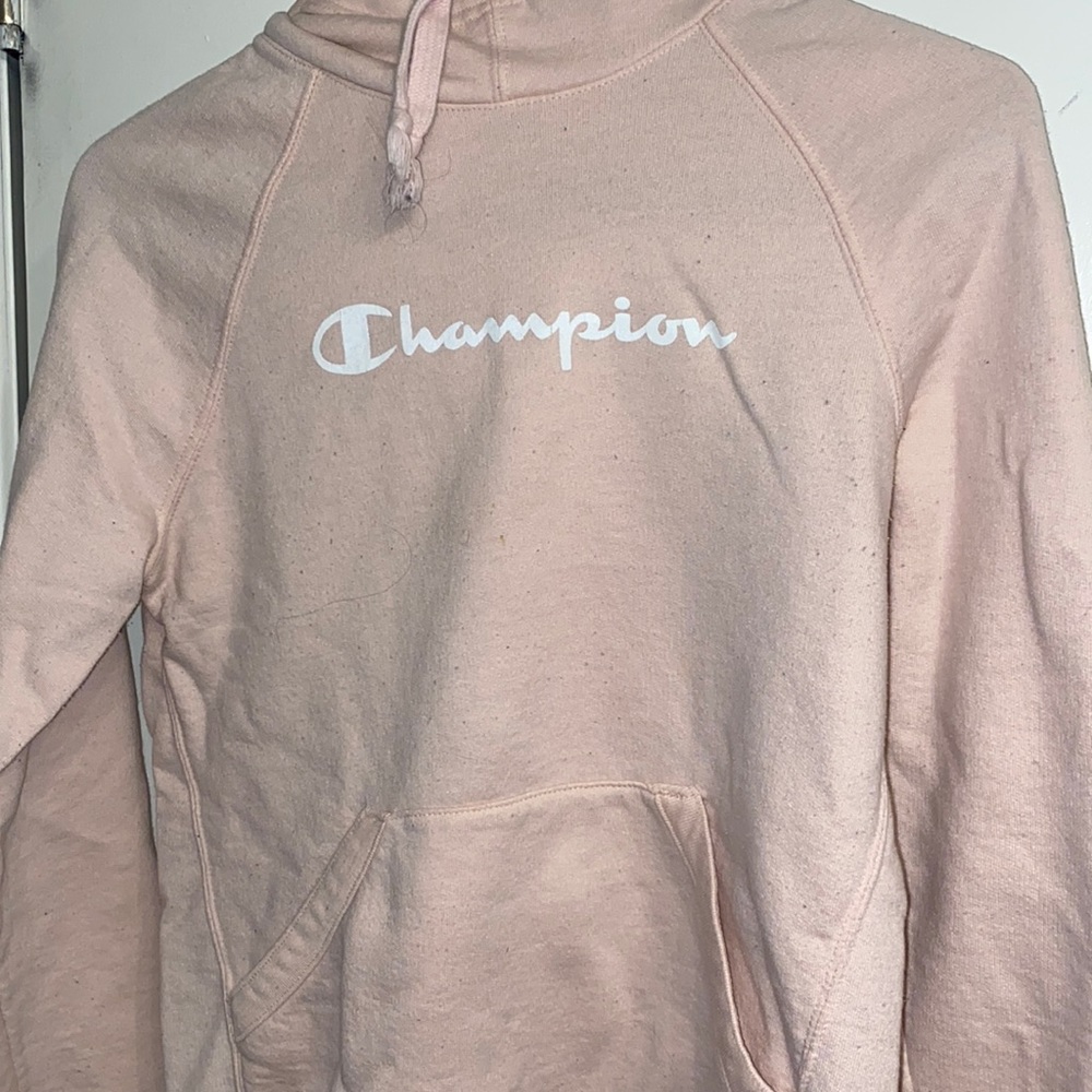 PINK CHAMPION HOODIE